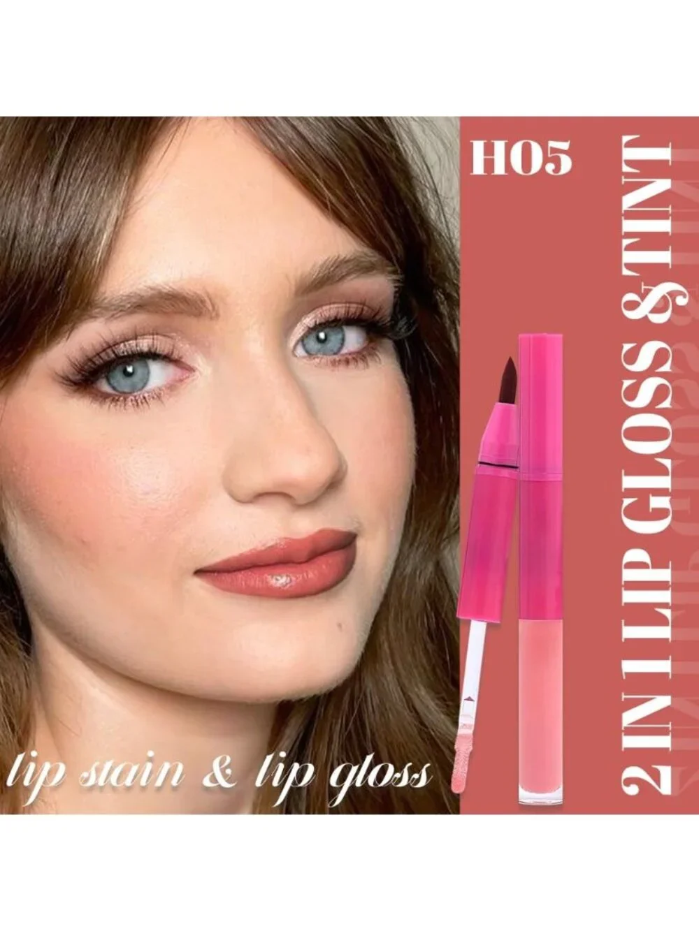 Women's 1Pcs-H05 Ruby Red Long Lasting Waterproof Velvet Matte Stick Lipstick